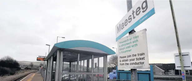  ??  ?? Train passengers will get a service from Maesteg on Sundays from next year after a 10-year battle