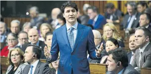  ?? SEAN KILPATRICK THE CANADIAN PRESS ?? Justin Trudeau said some confidenti­ality provisions would be waived for Jody Wilson-Raybould.
