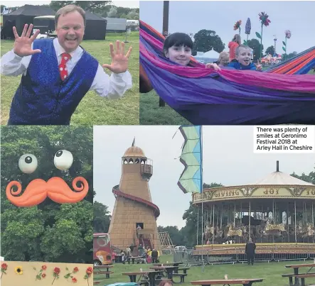  ??  ?? There was plenty of smiles at Geronimo Festival 2018 at Arley Hall in Cheshire