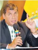  ?? AFP/ARCHIVO ?? Rafael Correa no se presentó el lunes ante la CNJ.