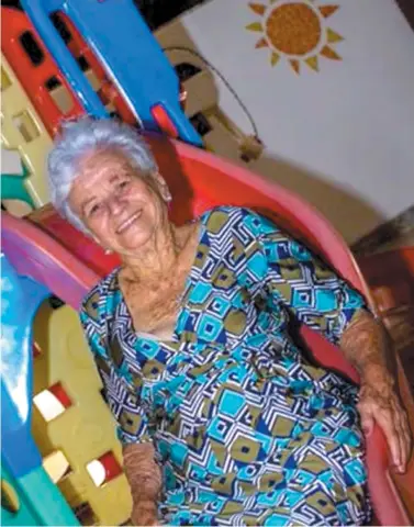  ?? ACERVO PESSOAL ?? Nelita no aniversári­o de 90 anos