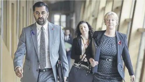  ?? PICTURE: JEFF J MITCHELL/GETTY IMAGES ?? First Minister Humza Yousaf and his deputy Shona Robison who is also Finance Secretary