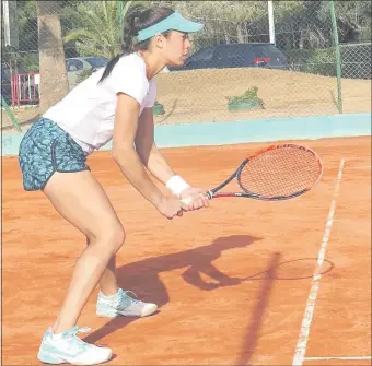  ??  ?? Montserrat González está en semifinal en Túnez, donde buscará reeditar el título.