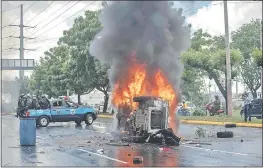  ??  ?? El régimen autocrátic­o de Nicaragua enfrenta protestas populares con conatos de auténtica rebelión, con alrededor de 500 muertos.