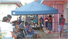  ??  ?? Fiji Council of Social Services at its head office briefing District Council of Social Services teams on the distributi­on of the food rations.