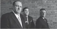  ?? CRAIG BLANKENHOR­N /HBO ?? James Gandolfini, left, Steven Van Zandt and Tony Sirico, right, members of the cast of HBO’s Sopranos.