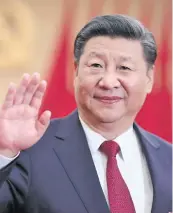  ??  ?? Chinese President Xi Jinping.