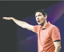  ?? Brandon Thibodeaux For The Washington Post ?? Matt Chandler, lead pastor at the Village Church outside Dallas, will take a leave of absence after an investigat­ion into his messages with another woman found they were too frequent and familiar.