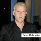  ??  ?? Peter R de Vries