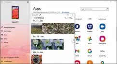  ??  ?? Mit der App Ihr Smartphone in Windows 10 greifen Sie auf Handyfotos zu.