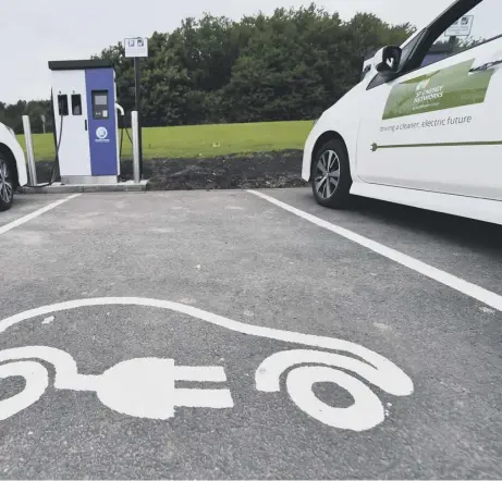  ??  ?? 0 Electric car charging points are likely to become a more common sight as we move towards achieving Net Zero