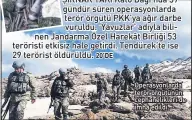  ??  ?? Operasyonl­arda terör örgütünün cephanelik­leri de imha edildi.