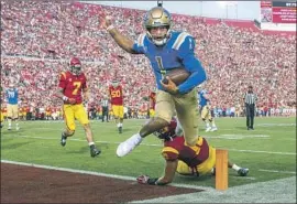  ?? Allen J. Schaben Los Angeles Times ?? THE UCLA AND USC FOOTBALL programs expect to be playing in front of larger home crowds when they join the Big Ten Conference in fall 2024.