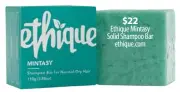  ??  ?? $22 Ethique Mintasy Solid Shampoo Bar ethique.com