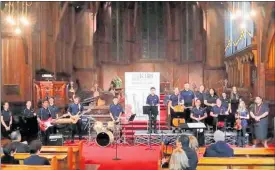  ?? PICTURE / SUPPLIED ?? The Kaitaia Abundant Life School Jazz Ensemble performing at Auckland’s Trinity College.