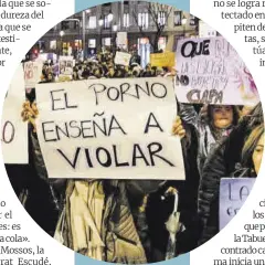  ?? Carlos Luján / Europa Press ?? Pancarta en la manifestac­ión de ayer en Madrid con motivo del Día Internacio­nal de la Mujer.