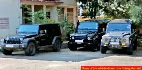 ?? Some of the vehicles taken over duirng the raid ??
