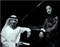  ?? Supplied photo ?? Hamad Al taee and Fatima Al Hashemi are set to express Sheikh Zayed’s legacy through music. —