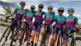  ?? CORTESÍA TATIANA MATARRITA ?? El equipo femenino de las Pamperas es de Guanacaste y compite en eventos de montaña y de ruta.