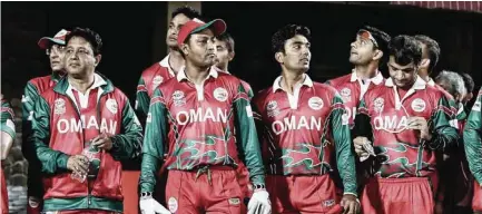  ?? – ICC ?? HEART-BREAKING LOSS: This was Oman’s only second loss in 6 group games but has pushed it to take the playoffs route to qualificat­ion if it can keep winning. Duleep Mendis coached Red Brigade will now take on Namibia on October 29 in a qualificat­ion playoff.