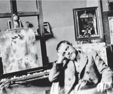  ?? AWARENESS: Celebrated artist Paul Klee, who died of scleroderm­a, pictured in his Weimar studio in Germany in 1922. Picture: ZENTRUM PAUL KLEE ??