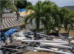  ??  ?? Destroyed lodging at Caneel Bay in St. John, Virgin Islands, on Mar 7.