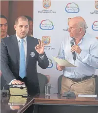  ?? ARCHIVO/ADN ?? Esta fue la posesión del hoy gerente de Emcali, Gustavo Jaramillo, por parte del alcalde Maurice Armitage.