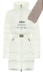  ??  ?? Jakke Moncler, 10 115 kr.