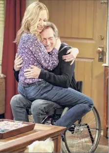  ?? Robert Voets / CBS ?? Allison Janney as Bonnie and William Fichtner as Adam in “Mom” airing at 9 p.m. Thursday on CBS.