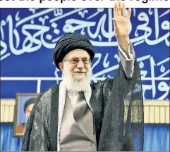 ??  ?? Make him the target: Iran’s supreme leader Ali Khamenei.