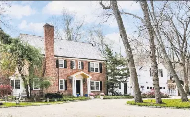  ?? Contribute­d photos ?? The house at 27 Stonybrook Road in Westport was once a social hub for the showbiz movers and shakers of its day, including singer/actress Sheila MacRae and comic Alan King.