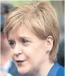  ??  ?? Nicola Sturgeon.