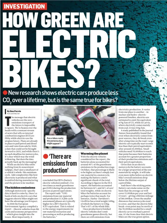  ??  ?? Are e-bikes really the panacea they might appear?