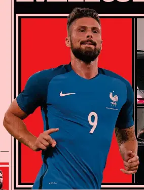  ??  ?? L’arrivo da Grenoble Olivier Giroud, 34 anni, saluta poco dopo essere sbarcato a Milano, nello scalo dei voli privati di Linate. Oggi in mattinata sosterrà le visite mediche