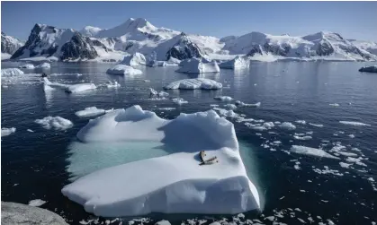  ?? ?? Antarctica is undergoing dramatic changes, including rapid loss of sea ice. Photograph: Anadolu Agency/Getty Images