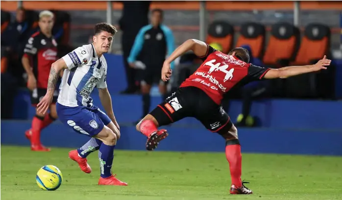  ?? JORGE SÁNCHEZ ?? Ángelo Sagal reconoció que para imponerse a Santos deberán usar la misma estrategia y tener los mismos ánimos de ganar que mostraron ante Puebla.