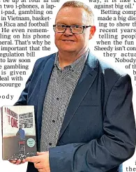  ?? ?? NEW CHAPTER: Sheedy with his book