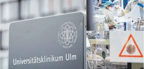  ?? FOTO: DPA ?? Die Ulmer Uniklinik behandelt derzeit über 20 Corona-Patienten, zehn davon auf der Intensivst­ation.