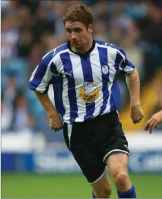  ??  ?? James O’Connor in action for Sheffield Wednesday.