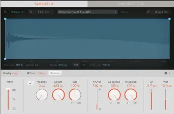  ??  ?? Explore a convolutio­n reverb’s more esoteric impulse responses to give your signals unique width