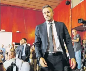  ?? FOTO: SIRVENT ?? Luis Enrique dará hoy su primera lista como selecciona­dor español de fútbol