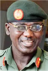  ??  ?? Lt.-Gen. Tukur Buratai, Chief of Army Staff