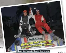  ?? FOTO:TONCIL ?? Rihan Variza/anthony Sarwono berhasil jadi juara umum di Danau Toba Rally 2019