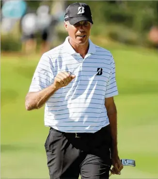  ?? JAMIE SQUIRE / GETTY IMAGES ?? Matt Kuchar and five others comprise the largest logjam ever at TPC Sawgrass and the most players tied at the top at The Players in 40 years.