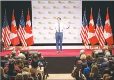  ?? CP PHOTO ?? Prime Minister Justin Trudeau speaks to students at the University of Chicago.