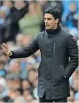  ?? | EPA ?? ‘THEY are the best team in the world in my opinion by far … and we have to catch up and try to be better than them,’ Arsenal manager Mikel Arteta said about Manchester City.