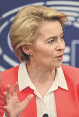  ?? EFE ?? La presidenta de la Comisión Europea, Ursula von der Leyen.