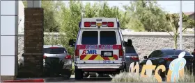  ?? ASSOCIATED PRESS FILE PHOTO ?? An ambulance is parked at Arizona General Hospital in Laveen, Ariz., in June 2020.