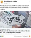  ?? SCREENSHOT: LÄM ?? In den sozialen Medien wird stets fleißig kommentier­t