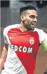  ??  ?? Radamel Falcao: scored the second Monaco goal as they saw off Dortmund at Stade Louis II last night.